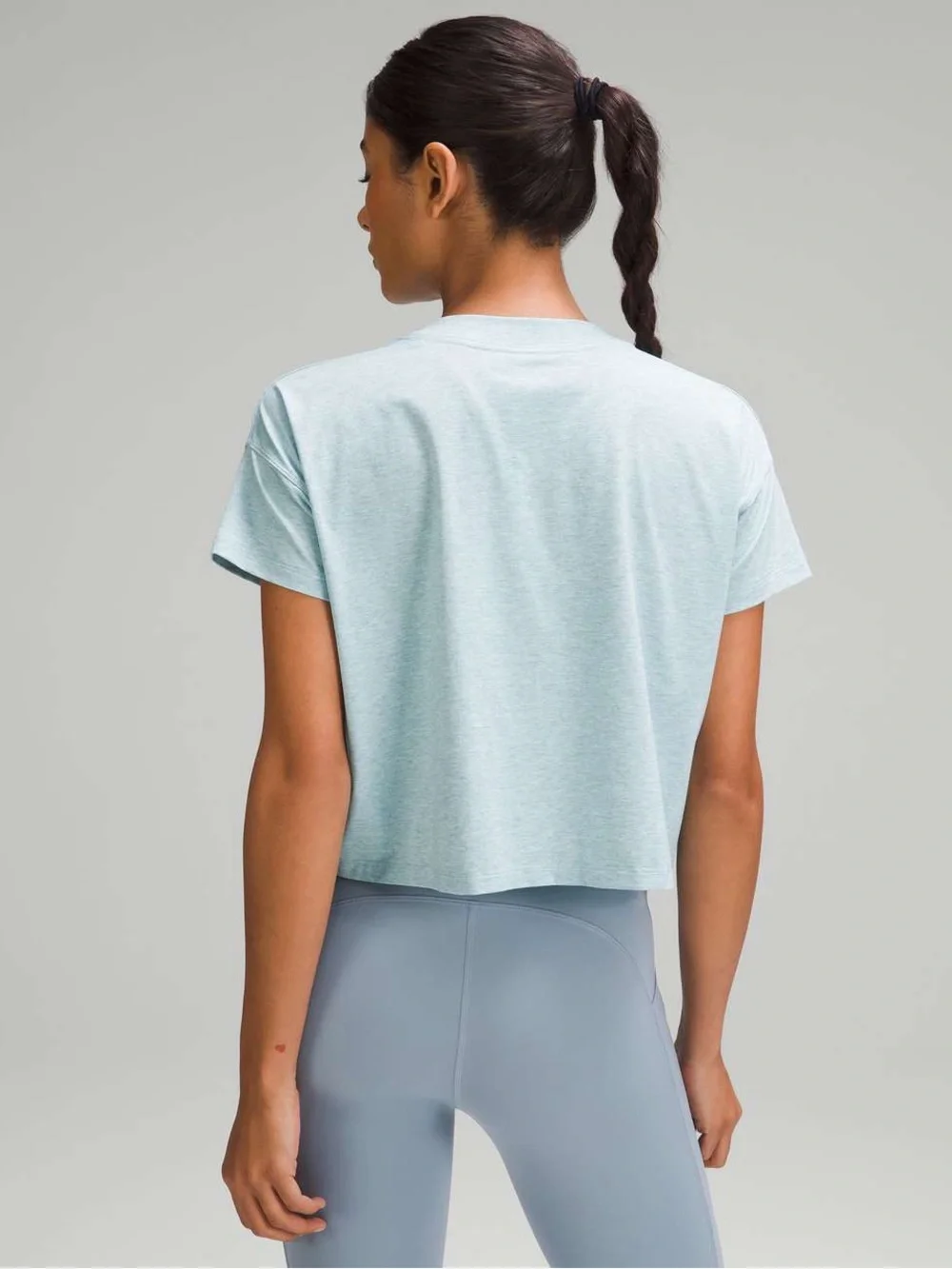 87. Lululemon x Madhappy Cates T-Shirt HEATHERED CIRRUS BLUE cropped tee